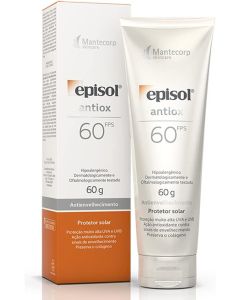 Protetor Solar Facial Episol Antiox Antienvelhecimento FPS 60 60g
