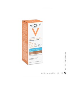Protetor Solar Facial Vichy Capital Soleil Hydra Matte FPS50 Cor 4.0 30g
