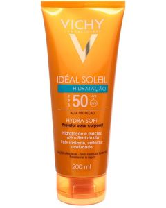 Protetor Solar Corporal Vichy Idéal Soleil Hydra Soft FPS 50 com 200ml