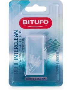 Refil para Escova Interdental Bitufo Interclean Cônico com 6 unidades
