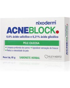 Sabonete Barra Facial Acneblock Herbal Pele Oleosa 85G