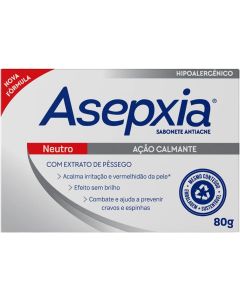 Sabonete em Barra Antiacne Asepxia Neutro com 80g