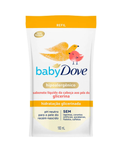 Sabonete Líquido Baby Dove Hidratação Glicerinada Refil 180ml