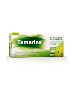 Tamarine 6MG Laxante Fitoterápico 20 Cápsulas 