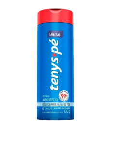 Talco Antiséptico Para os Pés Tenys Pé Baruel Original 100G