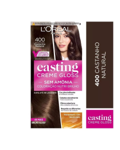 Tinta de Cabelo Casting Creme Gloss de L’Oréal Paris 400 Castanho Natural 246g