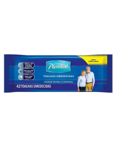 Toalha Umedecida Plenitud Adulto Aloe Vera 42 unidades