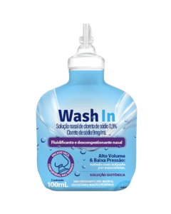 Wash In Fluidificante e Descongestonante Nasal 0,9% 100ml